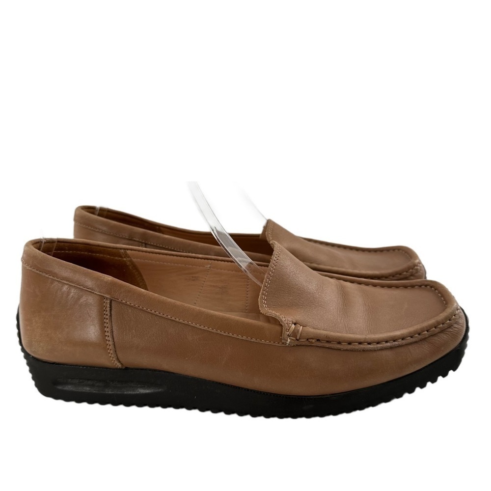 Bally Delos womens driving loafers size 38 Italian leather square toe - Picture 12 of 12